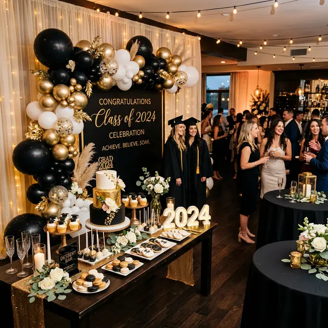 Graduation party event planning and decoration in Dallas-Fort Worth